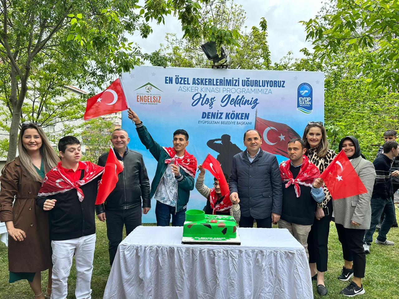 Eyüpsultan’ın özel çocukları Asker Ocağına uğurlandı