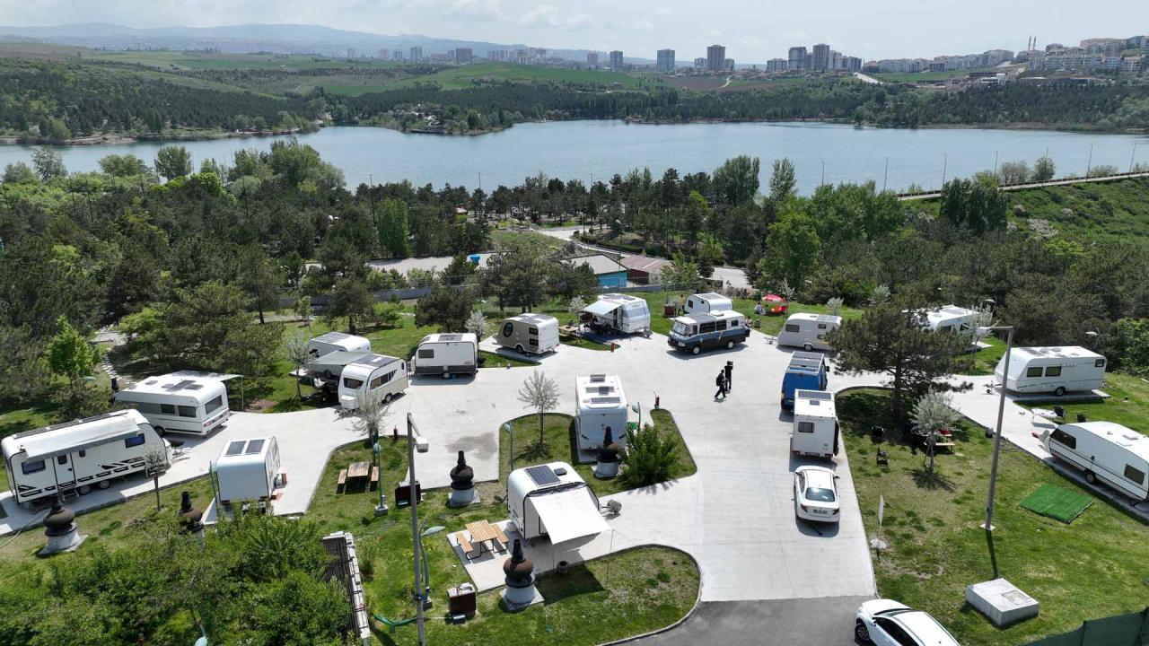 ANKARA BÜYÜKŞEHİR BELEDİYESİNİN KARAVAN PARKLARI İLGİ GÖRMEYE DEVAM EDİYOR