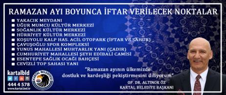 Ramazan ayı boyunca iftar verilecek noktalar