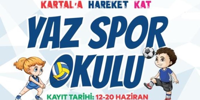 Kartal Belediyesi’nin Ücretsiz Yaz Spor Eğitimleri Başlıyor
