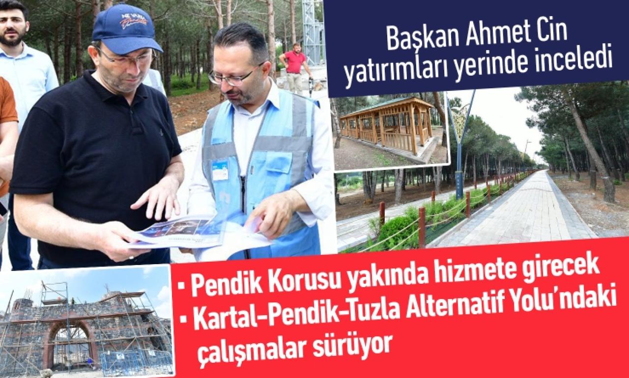 Belediye Başkanı Ahmet Cin yatırımları yerinde inceledi