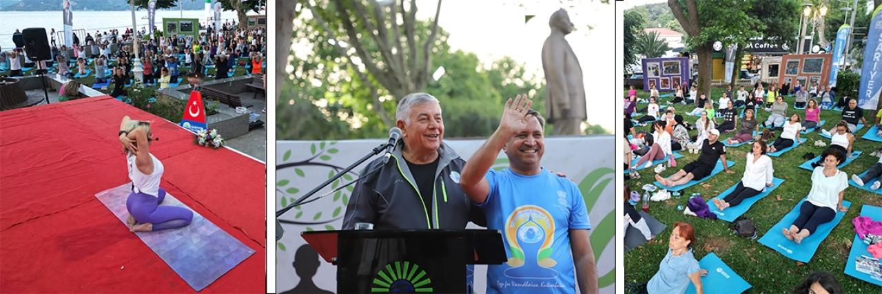 YOGA TUTKUNLARI KİREÇBURNU’NDA BULUŞTU