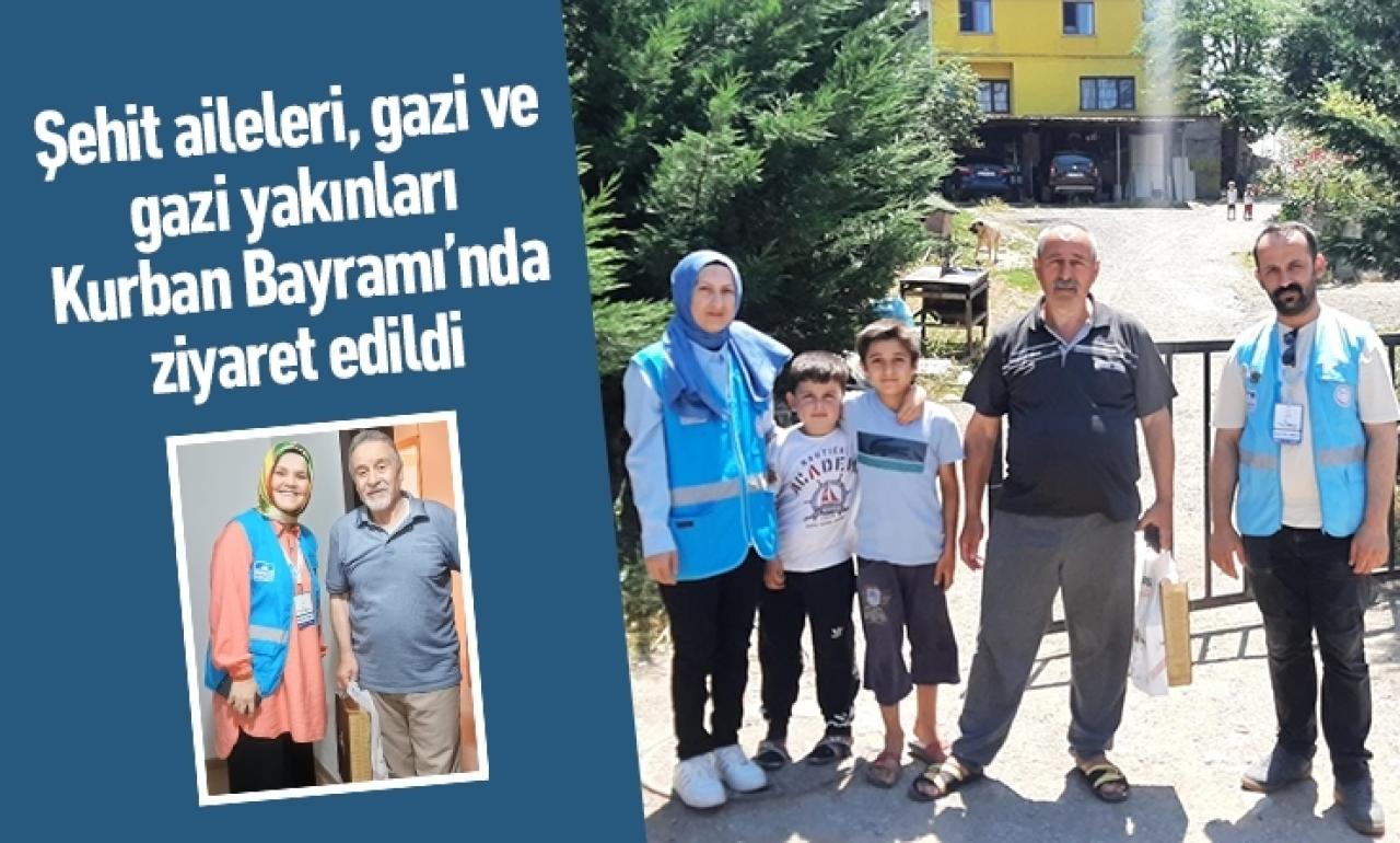 Şehit aileleri, gazi ve gazi yakınları Kurban Bayramı’nda ziyaret edildi