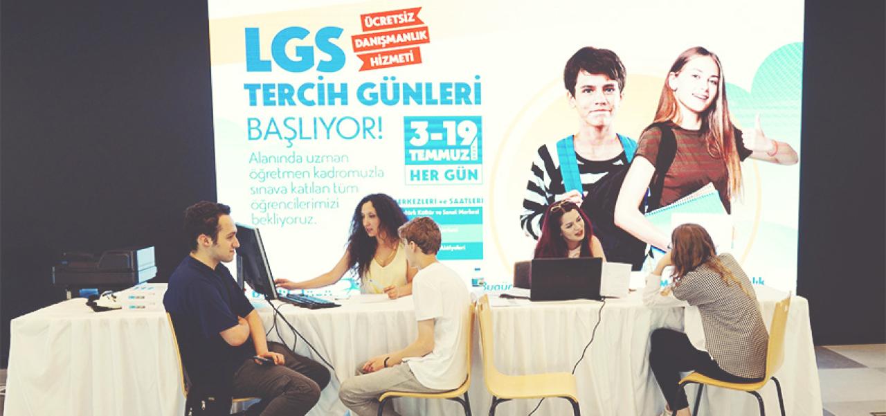 LGS TERCİHLERİNDE ÖĞRENCİLERE ÜCRETSİZ DESTEK