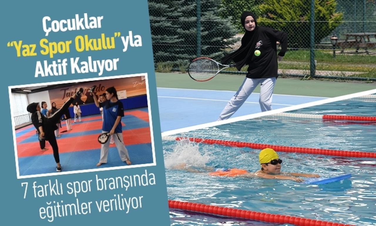 Çocuklar “Yaz Spor Okulu”yla Aktif Kalıyor