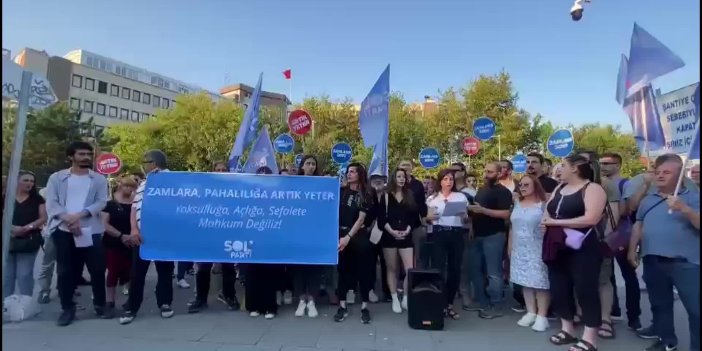 SOL PARTİ İSTANBUL İL ÖRGÜTÜ ZAMLARI PROTESTO ETTİ