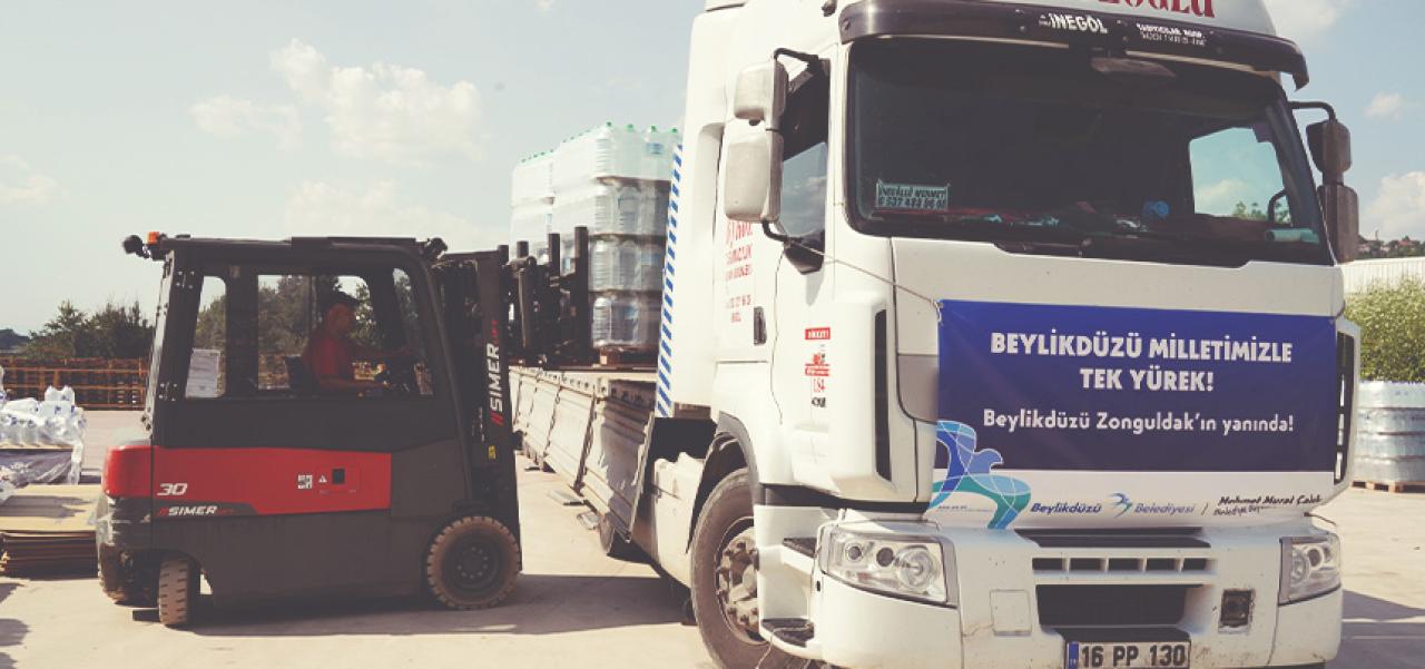 SELİN VURDUĞU ZONGULDAK’A BEYLİKDÜZÜ’NDEN YARDIM