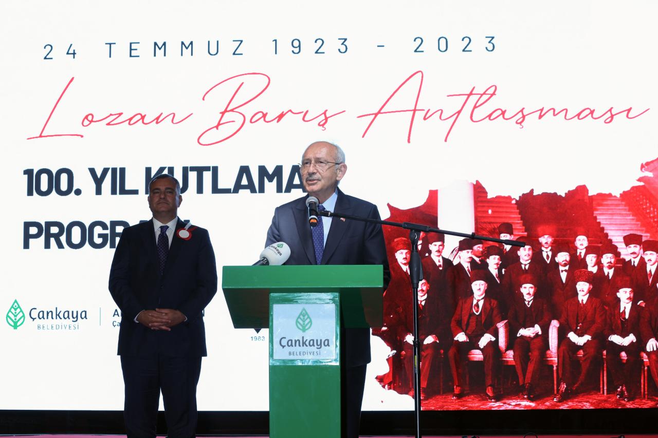 CHP Genel Başkanı Kemal Kılıçdaroğlu, Lozan Barış Antlaşması 100. Yıl Kutlama Programına Katıldı