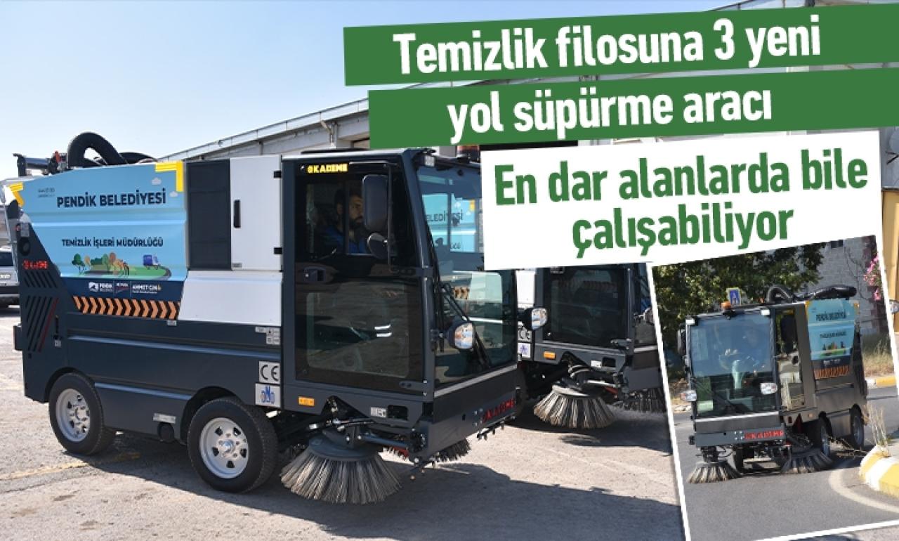 Temizlik filosuna 3 yeni yol süpürme aracı