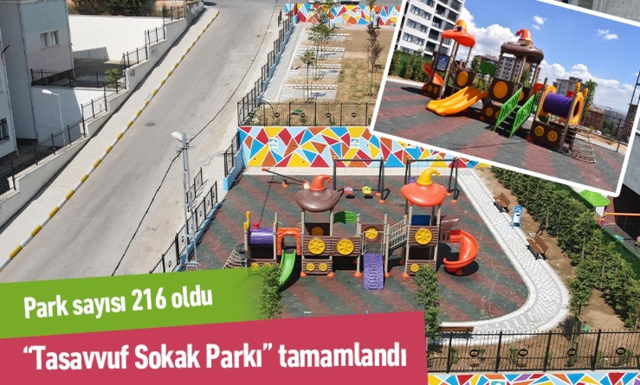 216. parkın yapımı tamamlandı