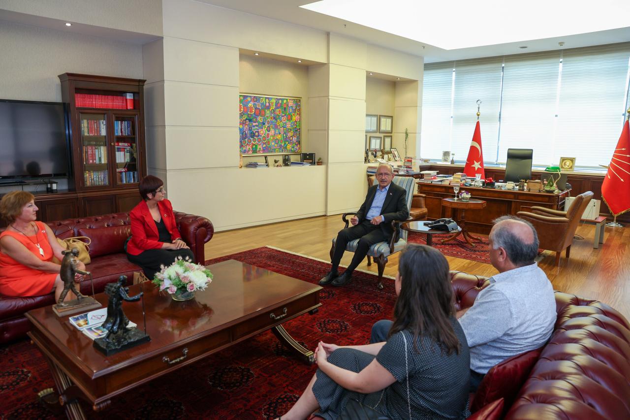 CHP Genel Başkanı Kemal Kılıçdaroğlu, Mimarlar Odası Ankara Şubesi Başkanı Candan’ı Kabul Etti