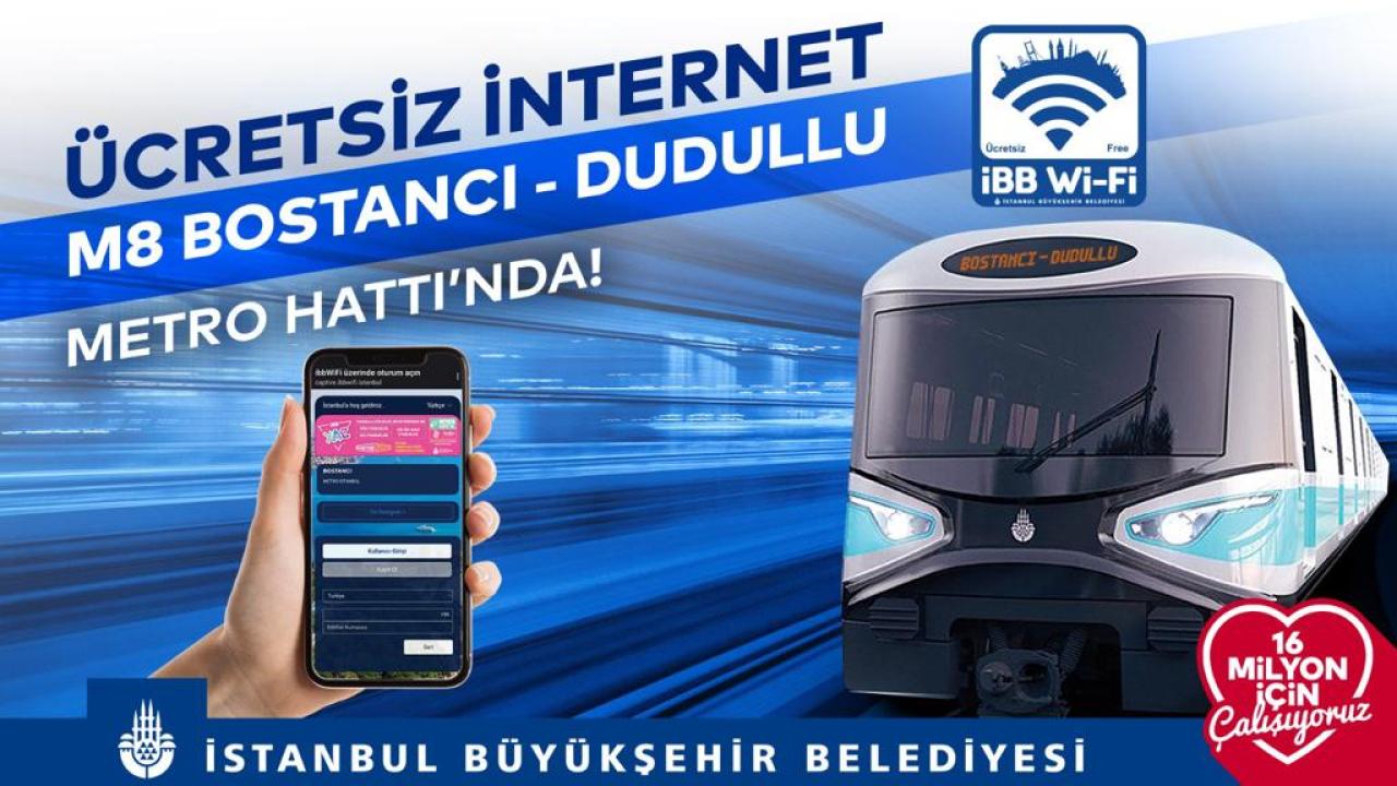 KESİNTİSİZ İNTERNET BOSTANCI-DUDULLU METRO HATTI'NDA