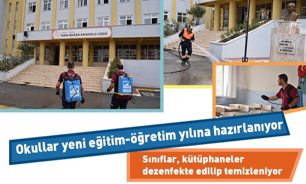 Pendik Belediyesi okullarda temizlik çalışması başlattı