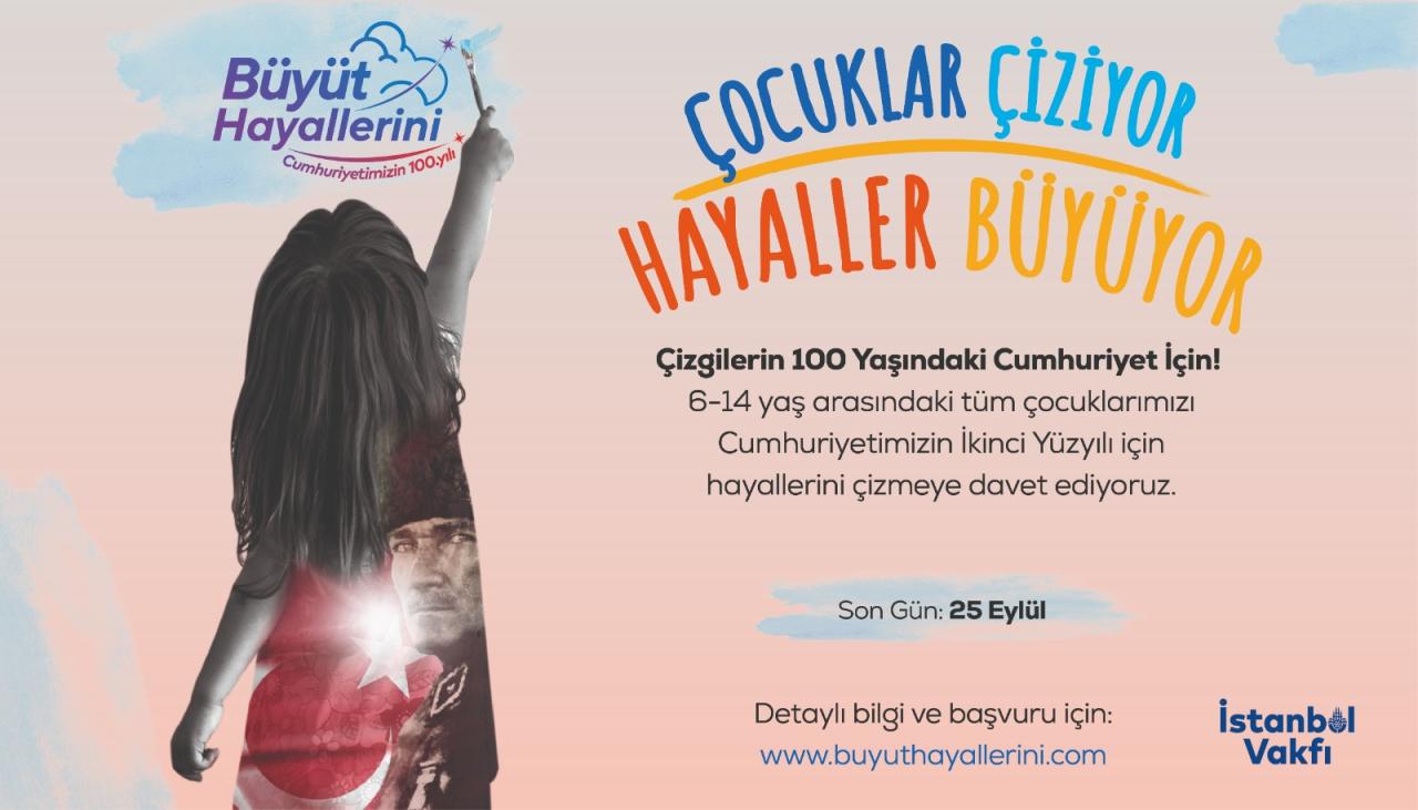 ÇOCUKLAR CUMHURİYET İÇİN ÇİZİYOR