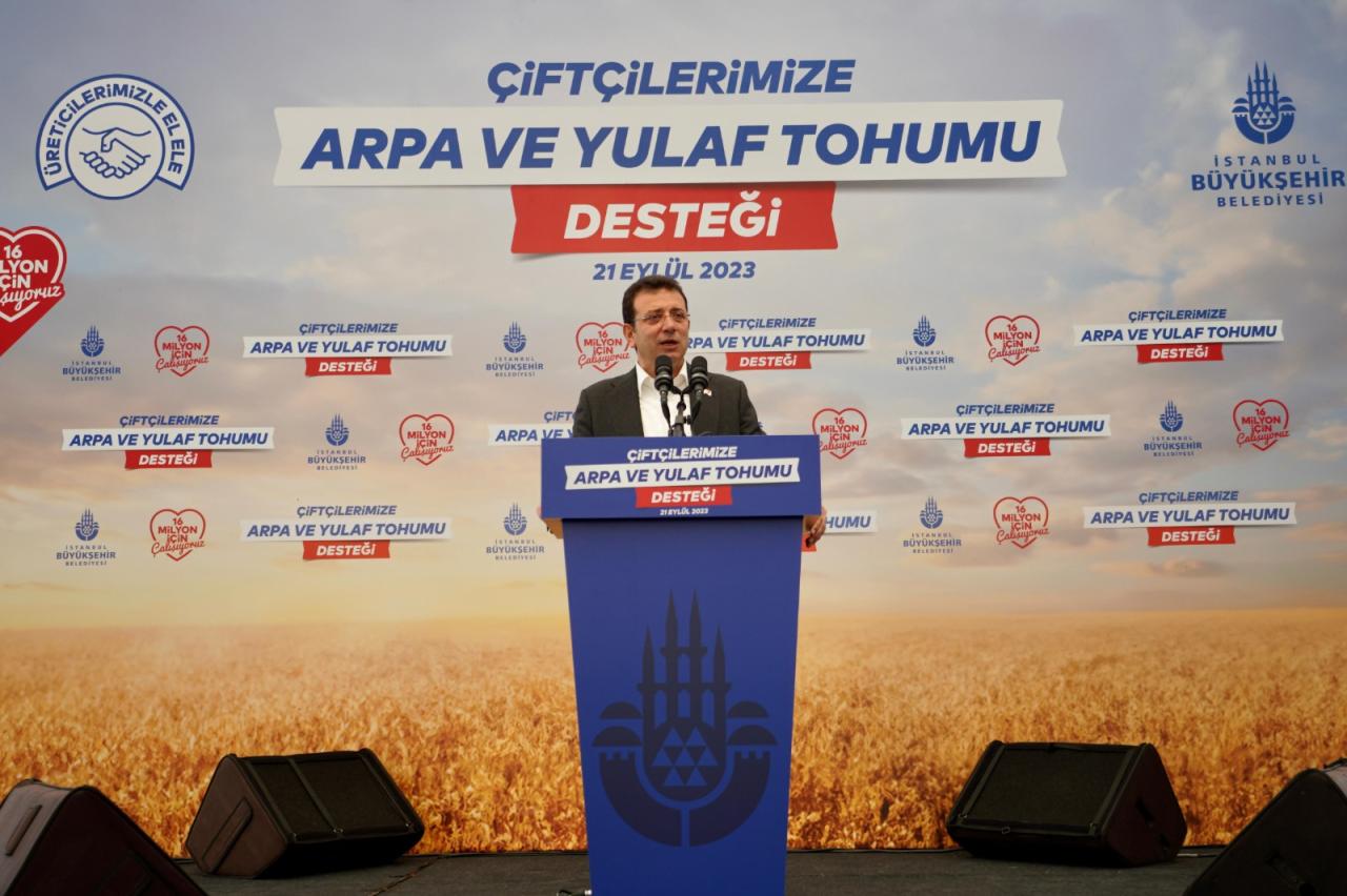 İBB, ÇİFTÇİYE DESTEKTE EL YÜKSELTTİ