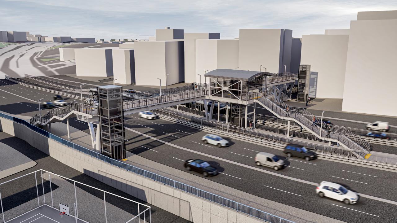 BEŞYOL METROBÜS İSTASYONU VE ÜST GEÇİDİ YENİLENİYOR