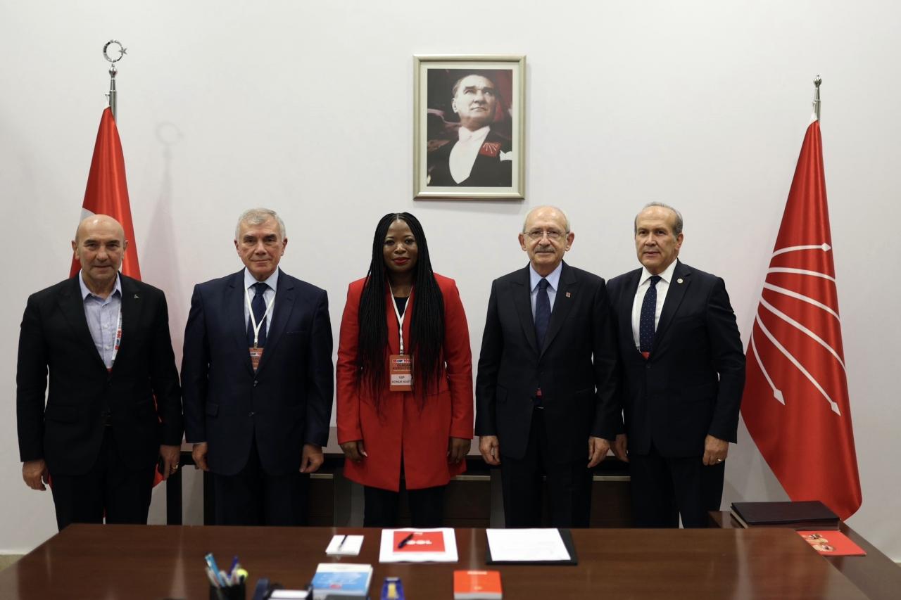 CHP Lideri Kılıçdaroğlu, CHP 38. Olağan Kurultayını Ziyaret Eden SE Genel Sekreteri Benedicta Lasi ile Bir Araya Geldi