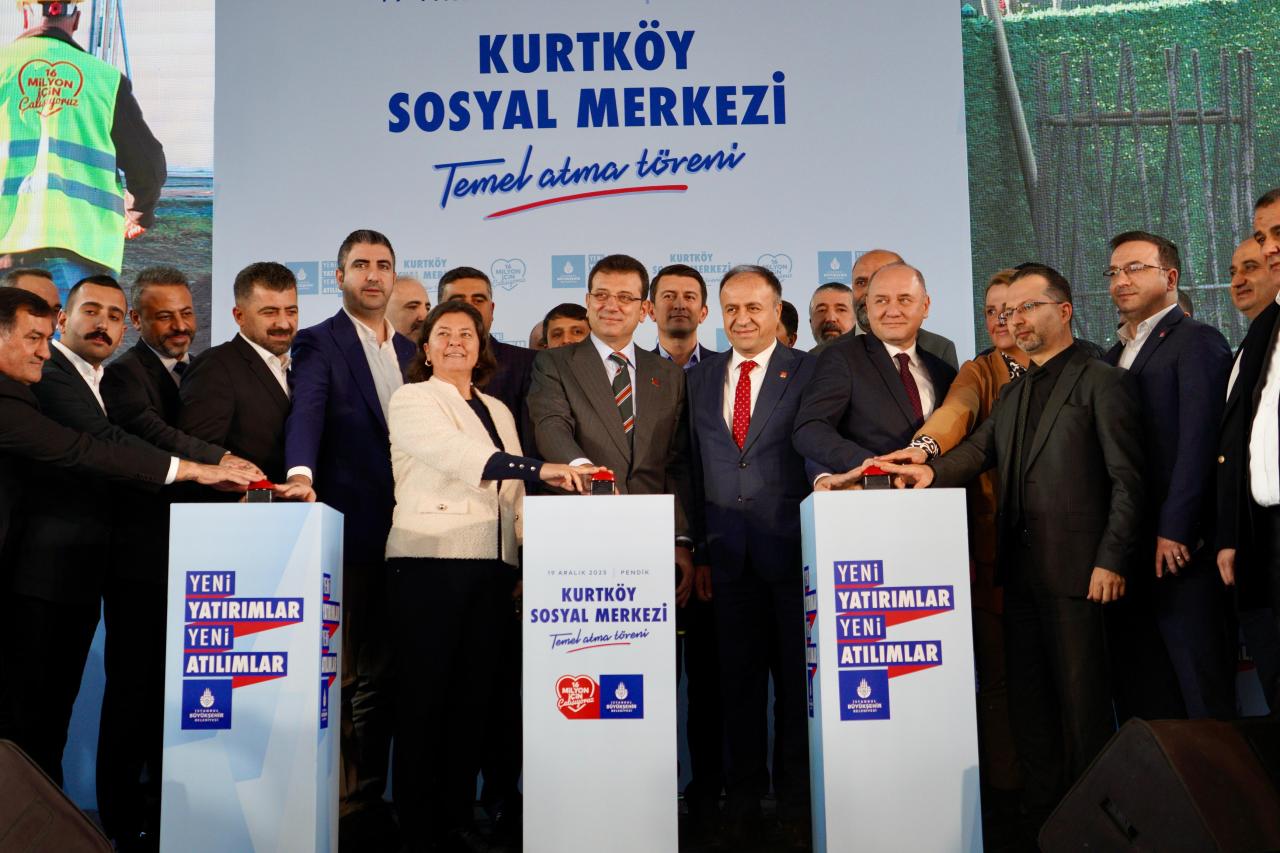 ‘KURTKÖY SOSYAL MERKEZ İNŞAATI TEMEL ATMA TÖRENİ’NDE KONUŞTU