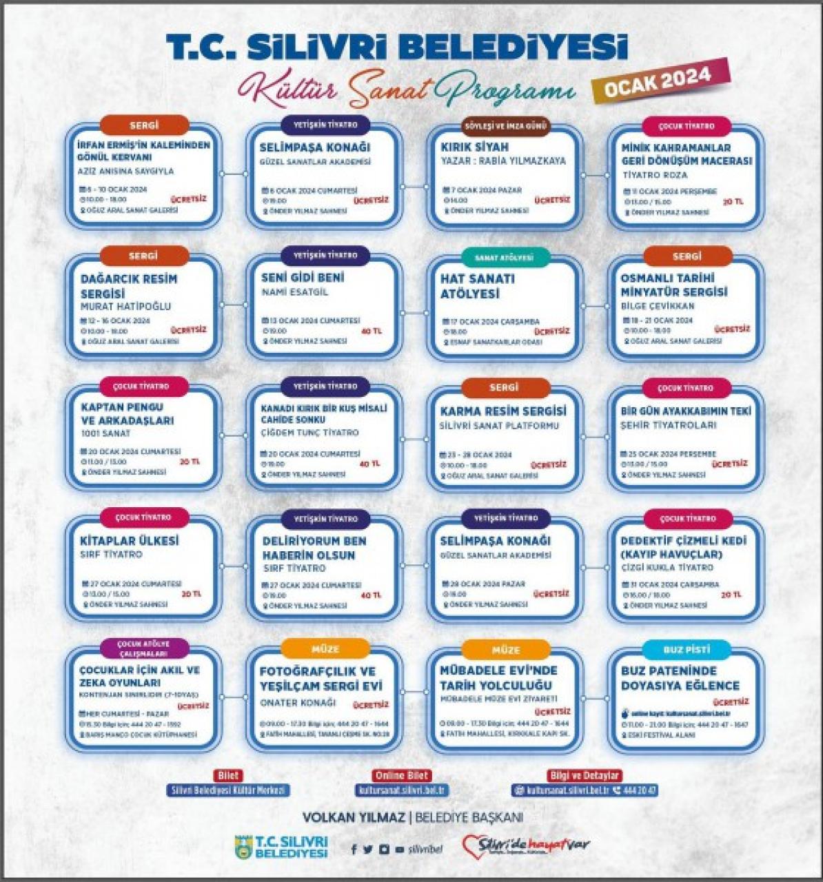 OCAK AYI KÜLTÜR SANAT PROGRAMI BELLİ OLDU