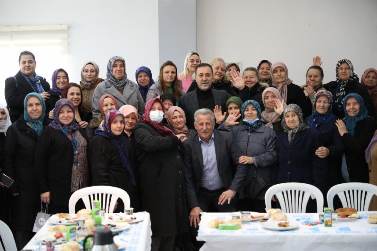 BAŞKAN YILMAZ AKÖREN’DE KADINLARLA BULUŞTU