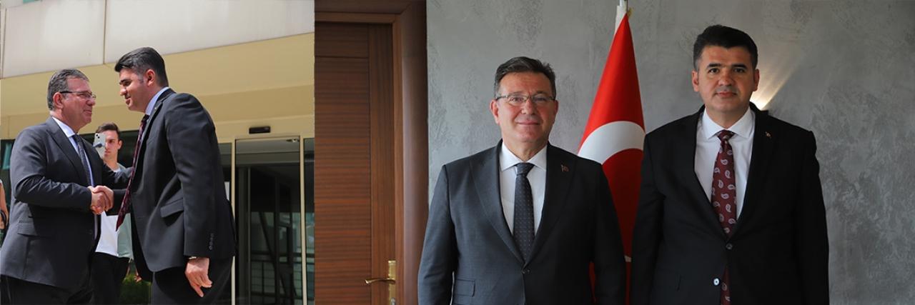 Sarıyer Belediye Başkanı Mustafa Oktay Aksu, Kaymakam Ömer Kalaylı’yı ziyaret etti