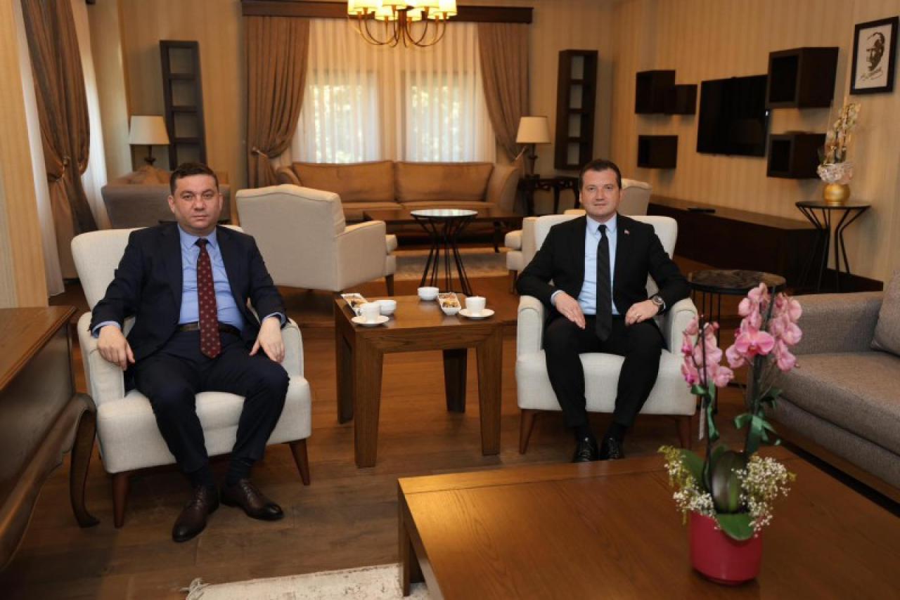 Silivri Belediye Başkanı Bora Balcıoğlu, Kaymakam Tolga Toğan'ı Makamında Ağırladı