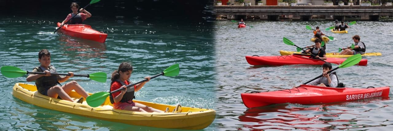 SARIYERLİ GENÇLERİN BOĞAZDA KANO HEYECANI