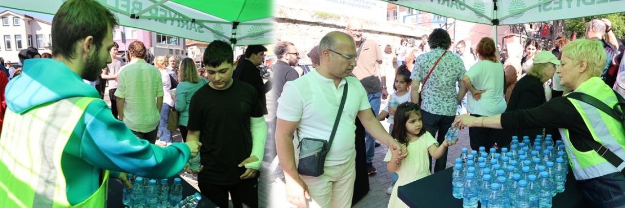 SARIYER BELEDİYESİ’DEN LGS ÖĞRENCİLERİNE SU İKRAMI
