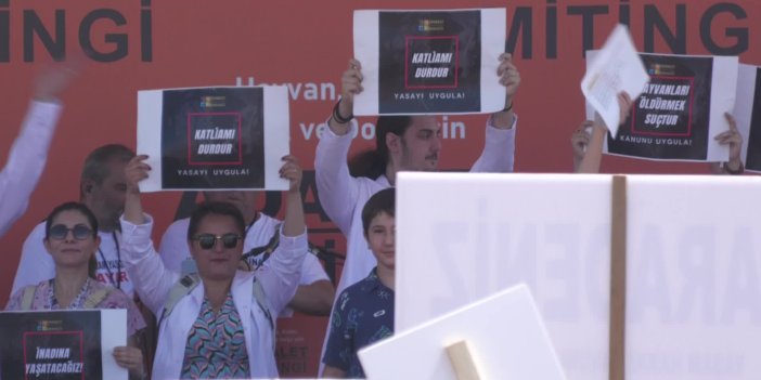 Yenikapı’da Hayvan Hakları Protestosu