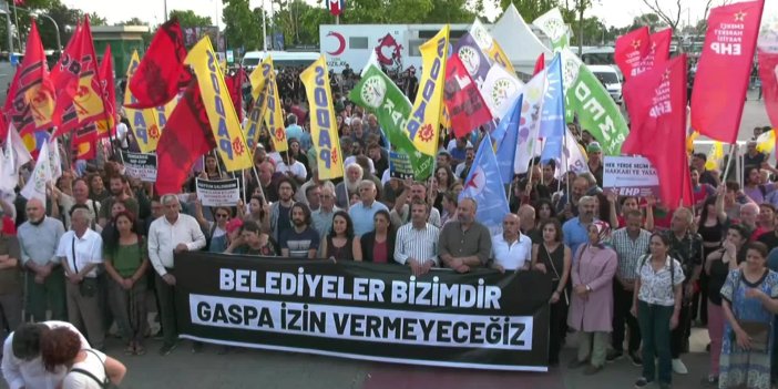 DEM PARTİ’DEN İSTANBUL’DA “KAYYUM” PROTESTOSU