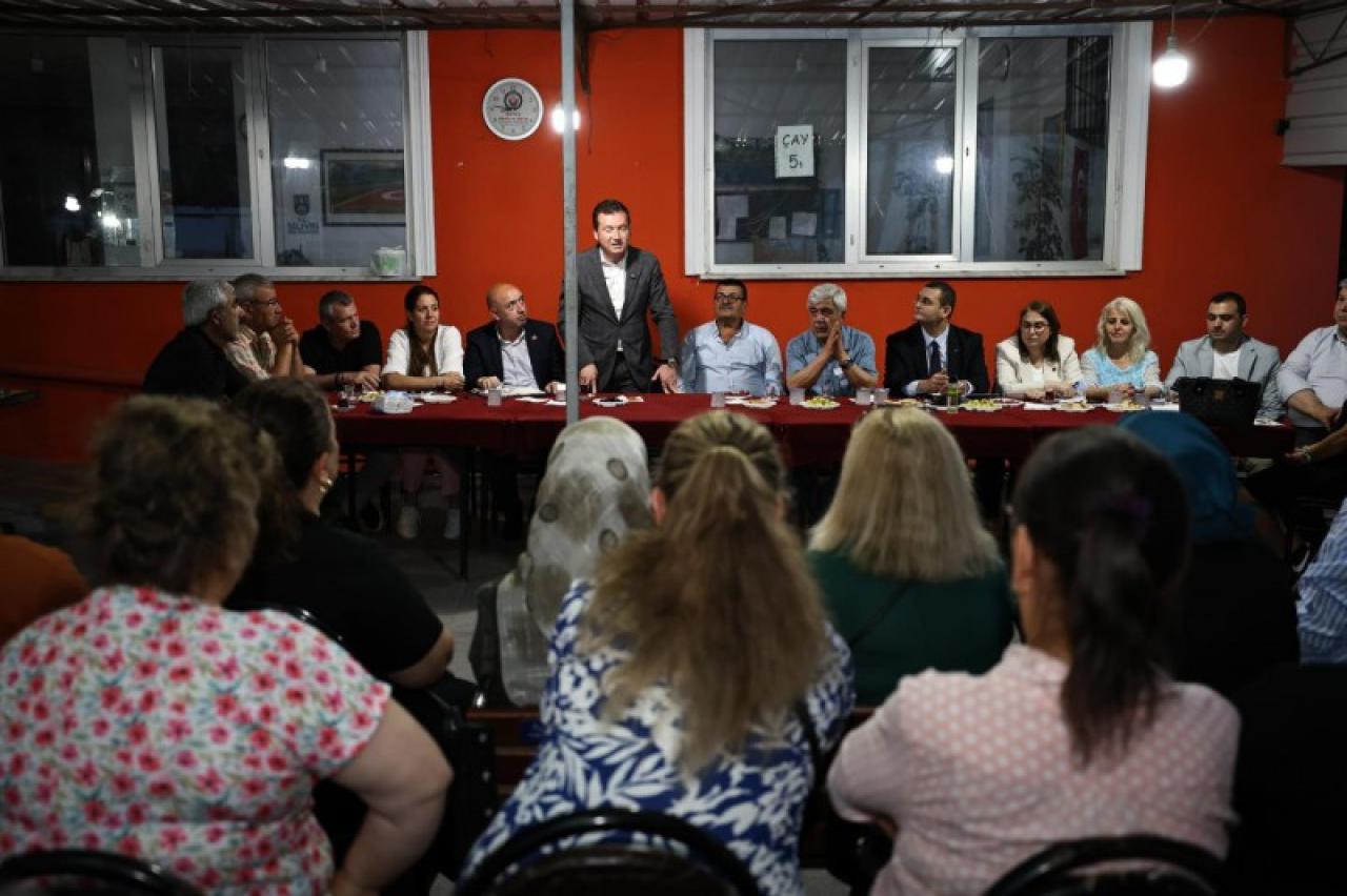 Başkan Bora Balcıoğlu Çeltik Mahallesi’nde Vatandaşlarla Buluştu