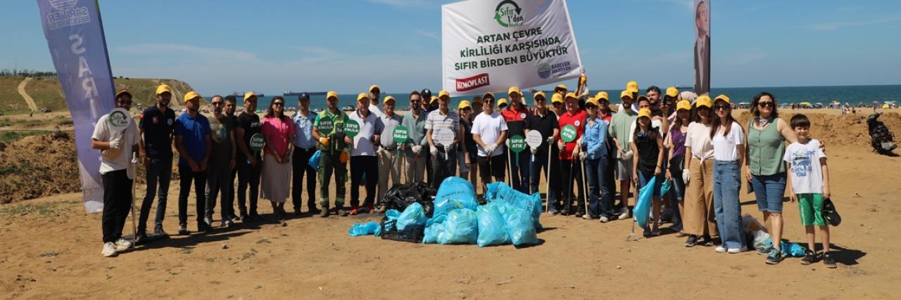 KISIRKAYA PLAJI'NDA TEMİZLİK VAR