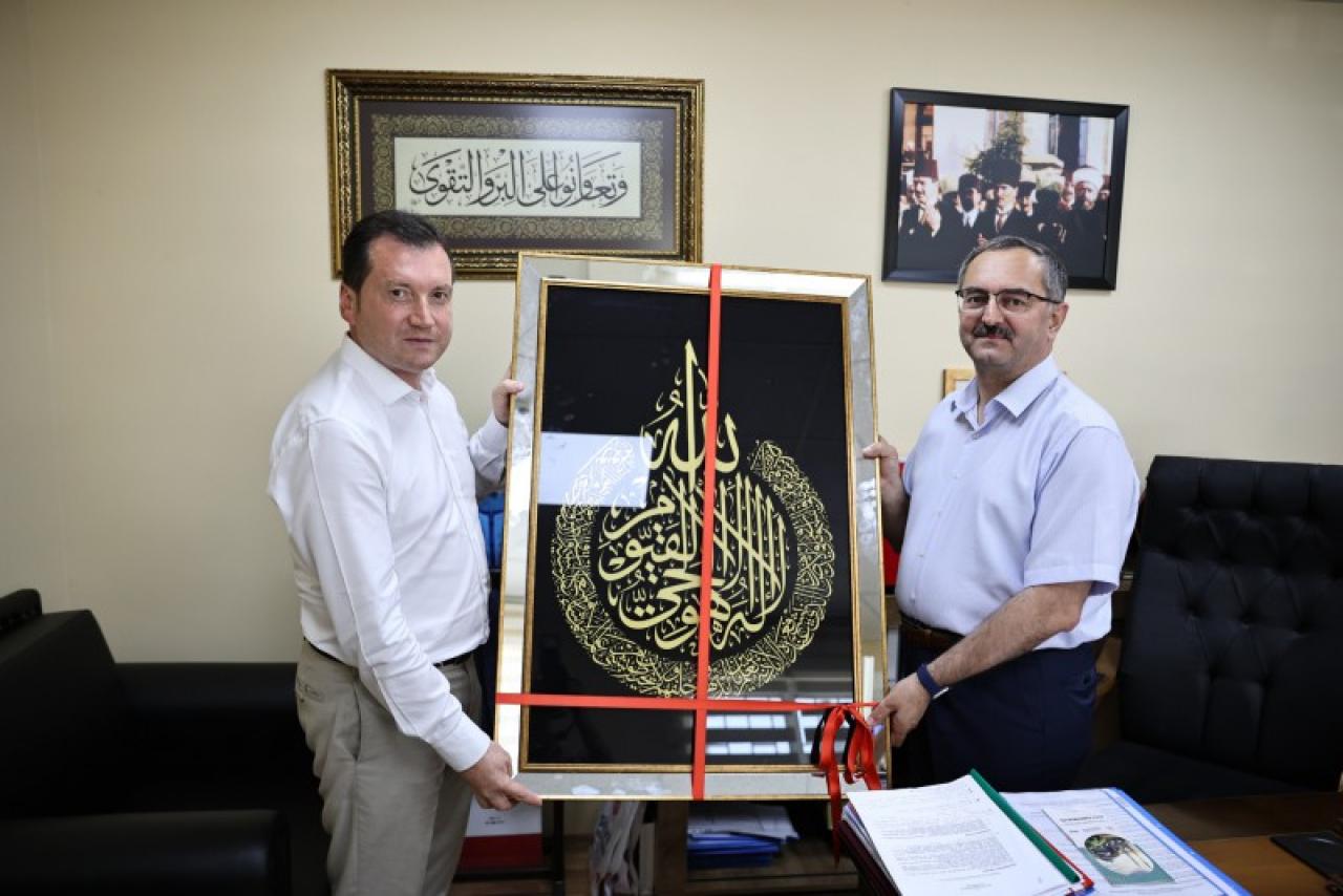 Başkan Balcıoğlu’ndan İlçe Müftüsü İsa Sağlam’a Ziyaret