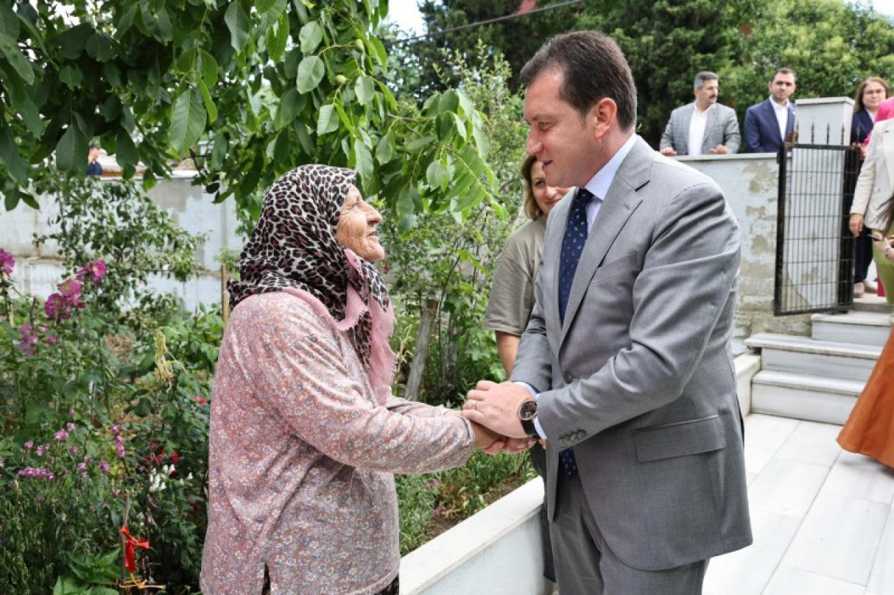 Başkan Balcıoğlu’ndan Şehit Annesine Anlamlı Bayram Ziyareti