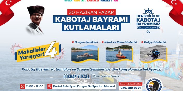 KARTAL BELEDİYESİ’NDEN KABOTAJ BAYRAMI KUTLAMASI