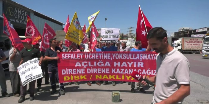 NAKLİYAT-İŞ SENDİKASI’NDAN 'ASGARİ ÜCRET' EYLEMİ