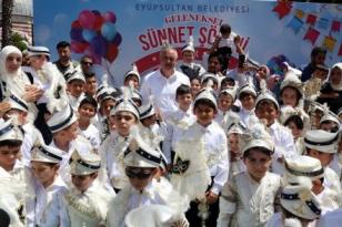 Eyüpsultan Belediyesi'nden muhteşem sünnet şöleni