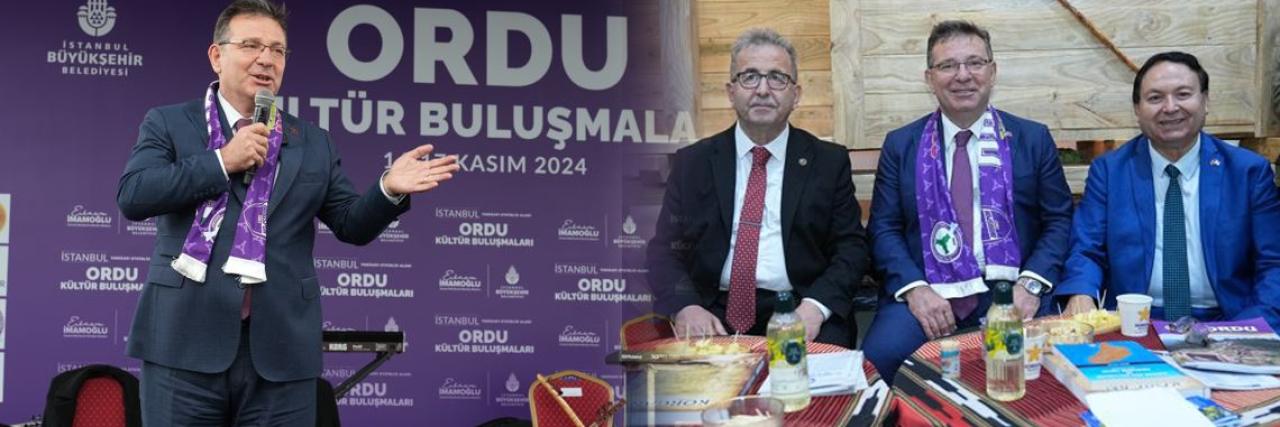 ORDULU BAŞKAN AKSU, HEMŞERİLERİ İLE BULUŞTU
