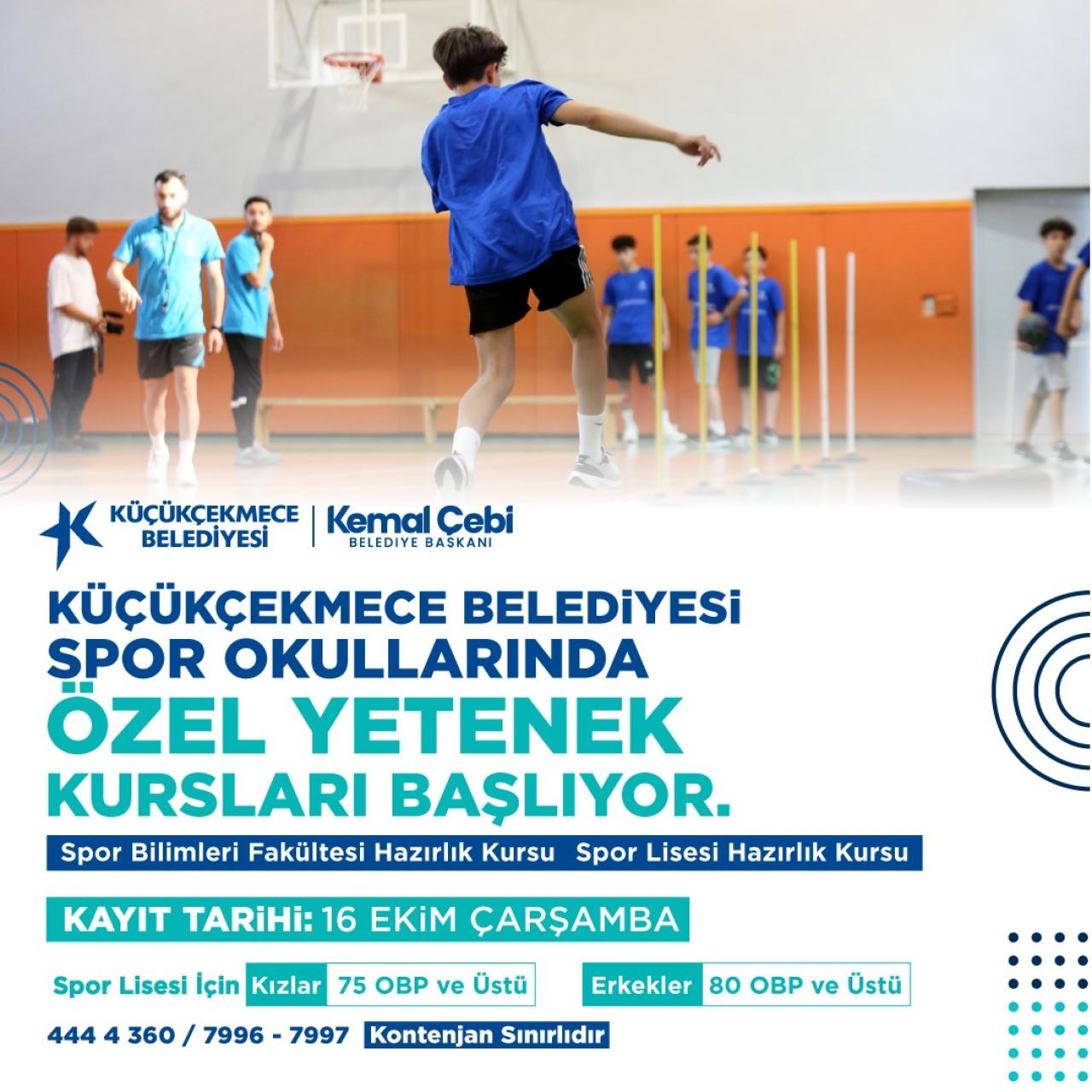 GENÇLER SPOR OKULLARI’NA ÖZEL YETENEK KURSLARI İLE HAZIRLANIYOR