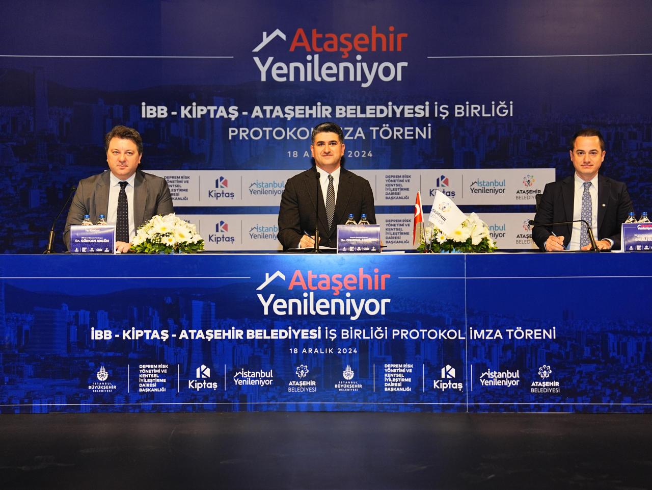 ATAŞEHİR’DE DÖNÜŞÜM SEFERBERLİĞİ: İBB VE KİPTAŞ İLE İŞBİRLİĞİ PROTOKOLLERİ İMZALANDI