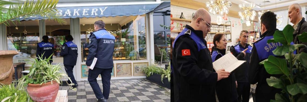 SARIYER BELEDİYESİ ZABITA EKİPLERİ YILBAŞI DENETİMİNDE