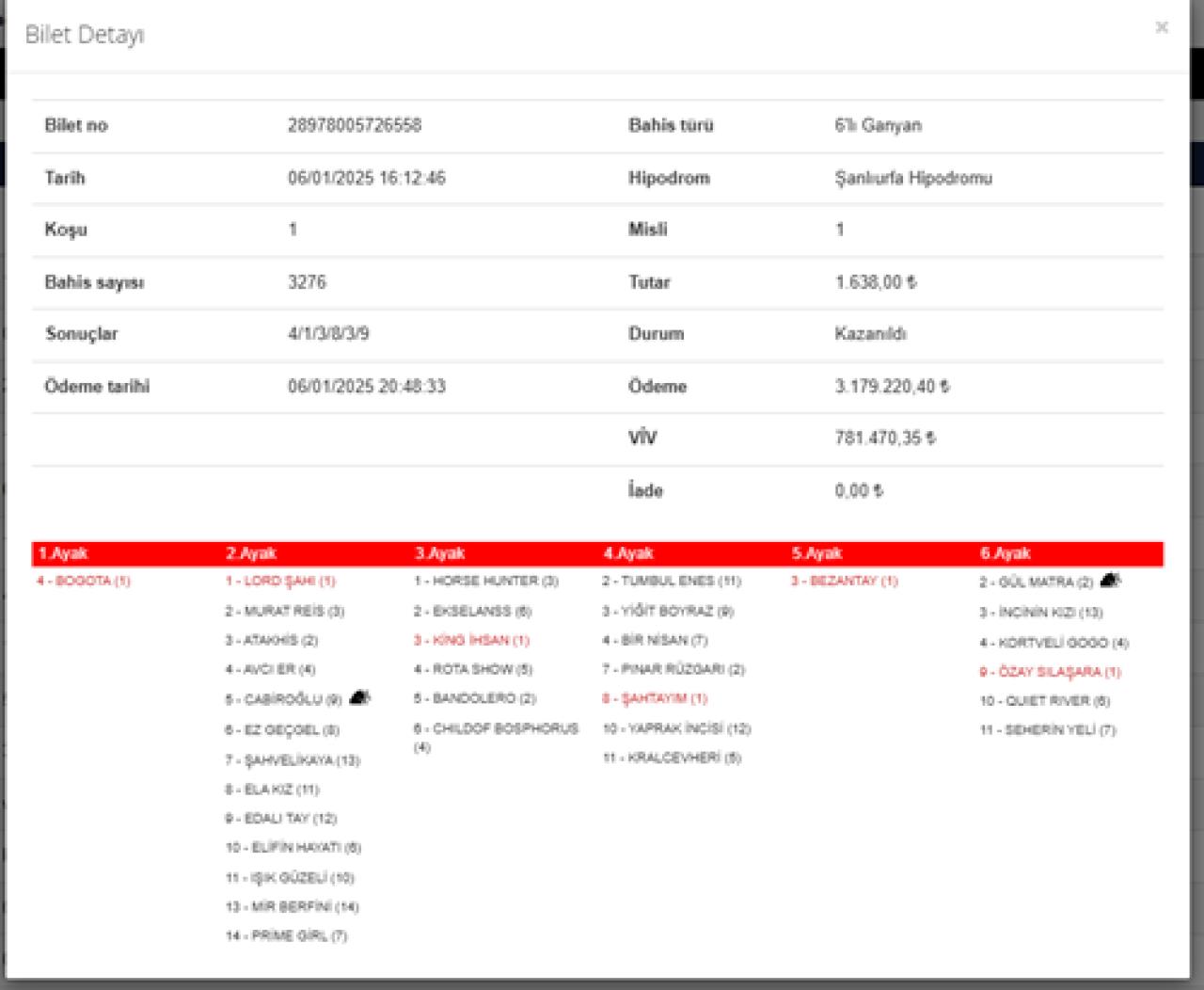6’lı GANYAN KAZANDIRMAYA DEVAM EDİYOR