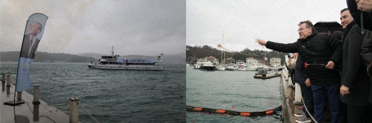 NAZIM HİKMET 123. YAŞINDA SARIYER’DE ANILDI