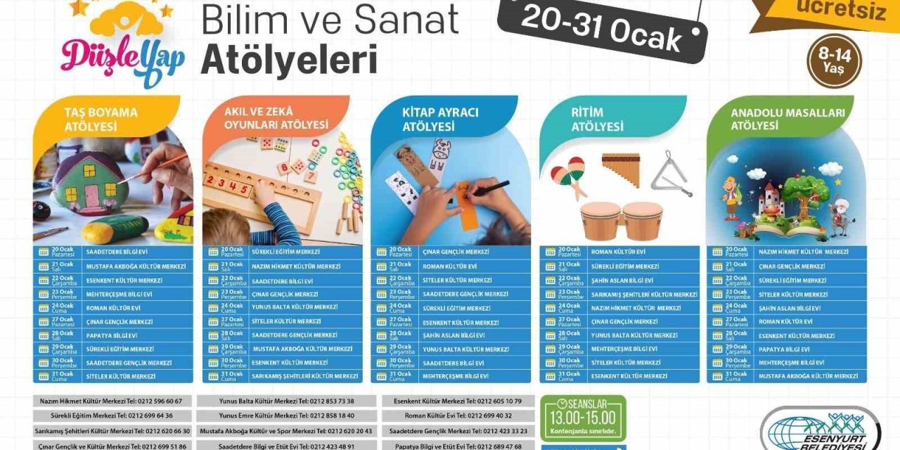 ESENYURT BELEDİYESİ SÖMESTR ŞENLİĞİ BAŞLIYOR