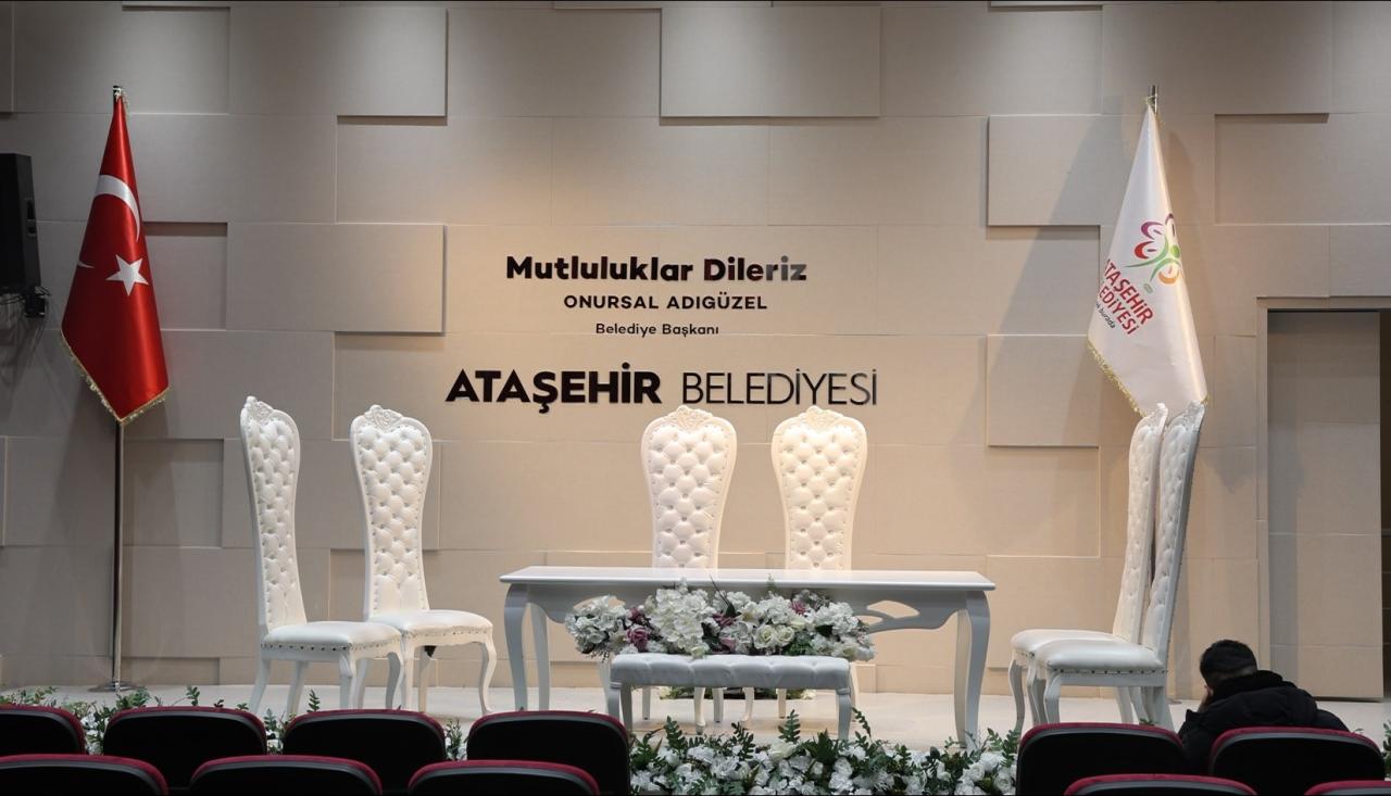 ATAŞEHİR BELEDİYESİ’NİN YENİ NİKÂH SALONU HİZMET VERMEYE BAŞLADI