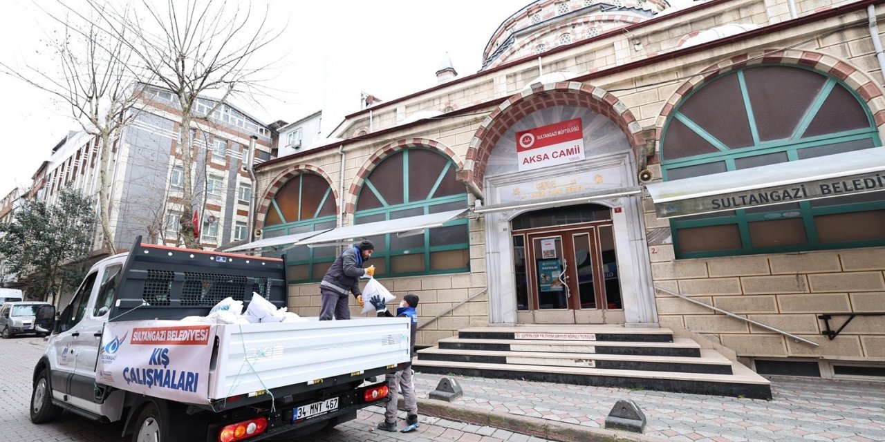 KAR YAĞIŞI İÇİN SULTANGAZİ’DE EKİPLER TEYAKKUZDA