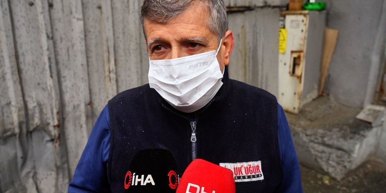 İSTANBUL’DA YANAN KAUÇUK İMALATHANESİNİN ÇATISINDA MAHSUR KALAN İŞÇİ O ANLARI ANLATTI