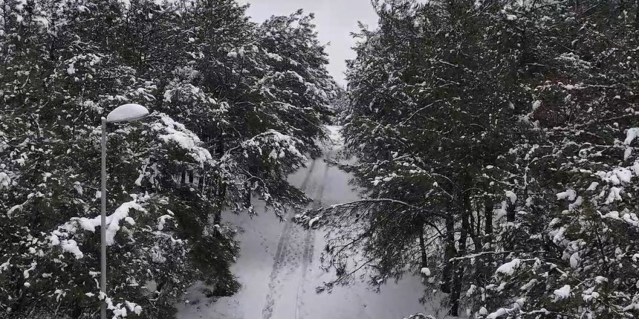 ŞAMLAR TABİAT PARKI’NDA OLUŞAN KARTPOSTALLIK GÖRÜNTÜ HAVADAN GÖRÜNTÜLENDİ