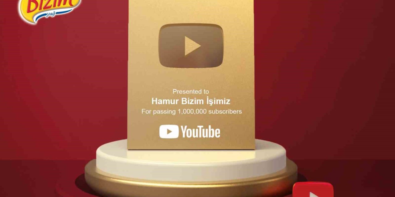 "HAMUR BİZİM İŞİMİZ" YOUTUBE KANALI 1 MİLYON ABONEYE ULAŞTI
