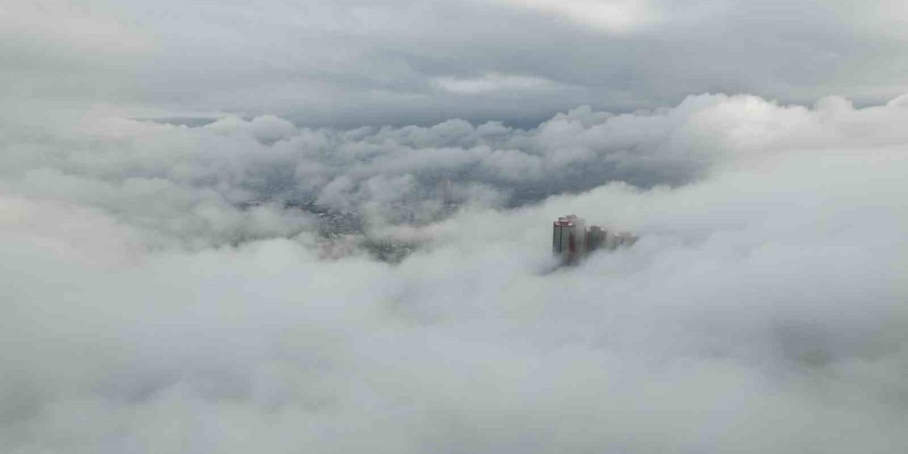 BEYLİKDÜZÜ VE BÜYÜKÇEKMECE’DE HAVADAN NEFES KESEN SİS GÖRÜNTÜLERİ